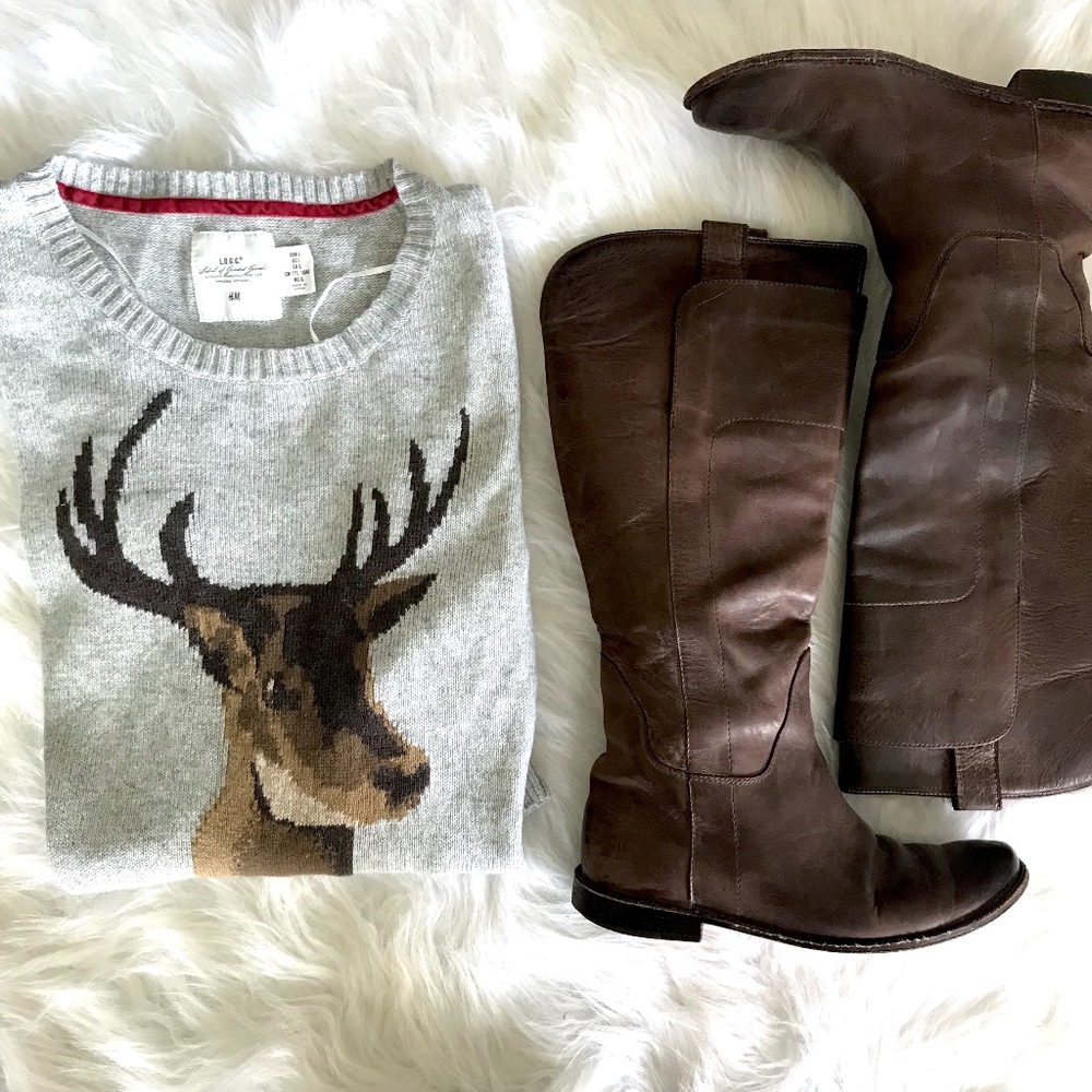 Frye Paige Tall Brown Riding Boots*SENT TO COBBLER - Picture 2 of 8